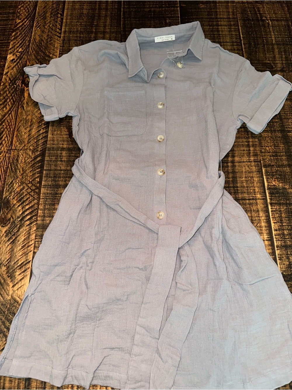 Final Touch size Small NWT button down dress